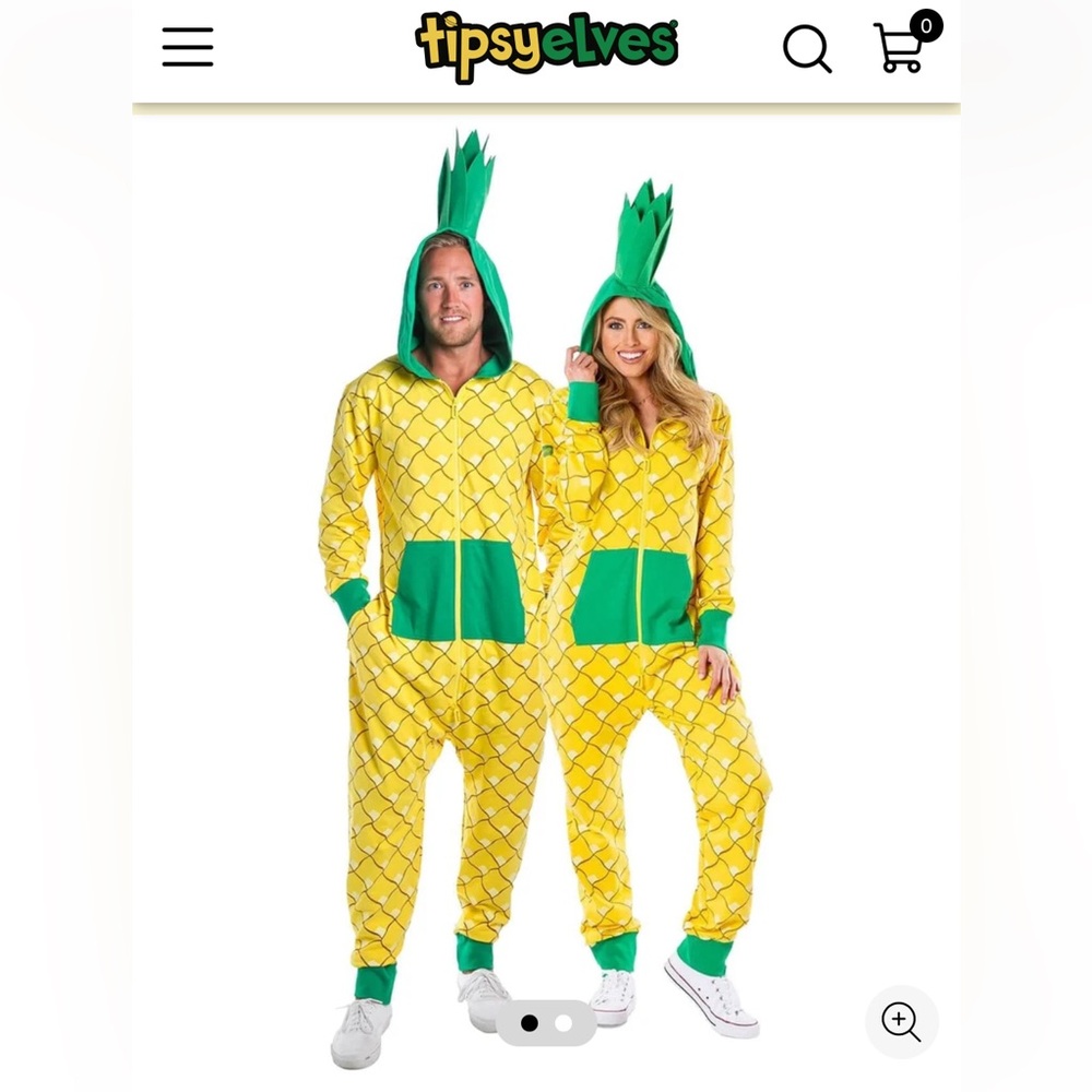 Pineapple onesie costume by Tipsy Elves - unisex M